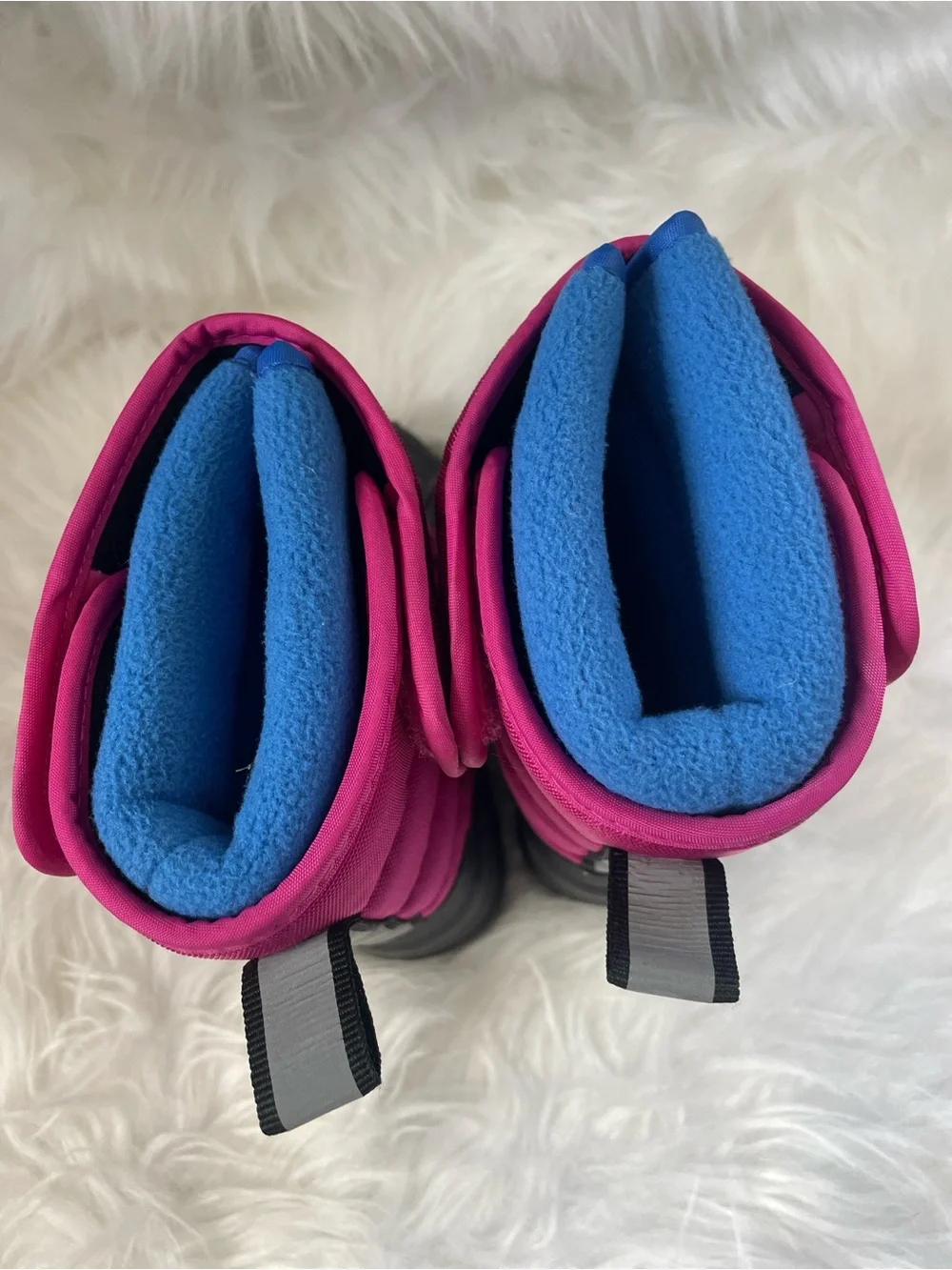 Polo Ralph Lauren Hamilten EZ Girls Pink Snow Boots Size 6 Toddler Winter Duck